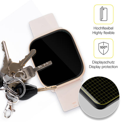dipos Displayschutz für Liu Jo SWLJ082 1.85 Zoll, transparente Oberfläche, geringe Dicke und perfekte Passform