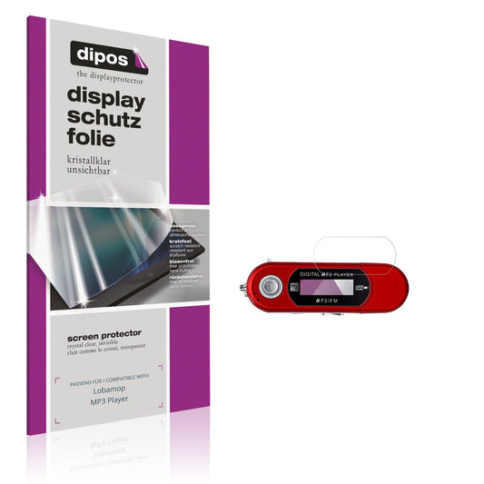 4x Schutzfolie klar für Lobamop MP3 Player Display-Schutzfolie