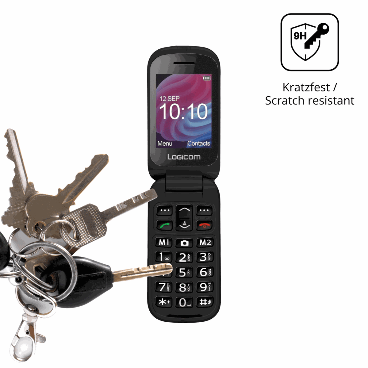 dipos Displayschutz für Logicom Fleep XL, mattierte Oberfläche, robuste Festigkeit und perfekte Passform