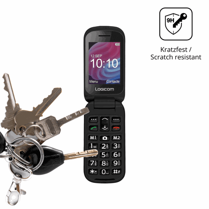 dipos Displayschutz für Logicom Fleep XL, mattierte Oberfläche, robuste Festigkeit und perfekte Passform