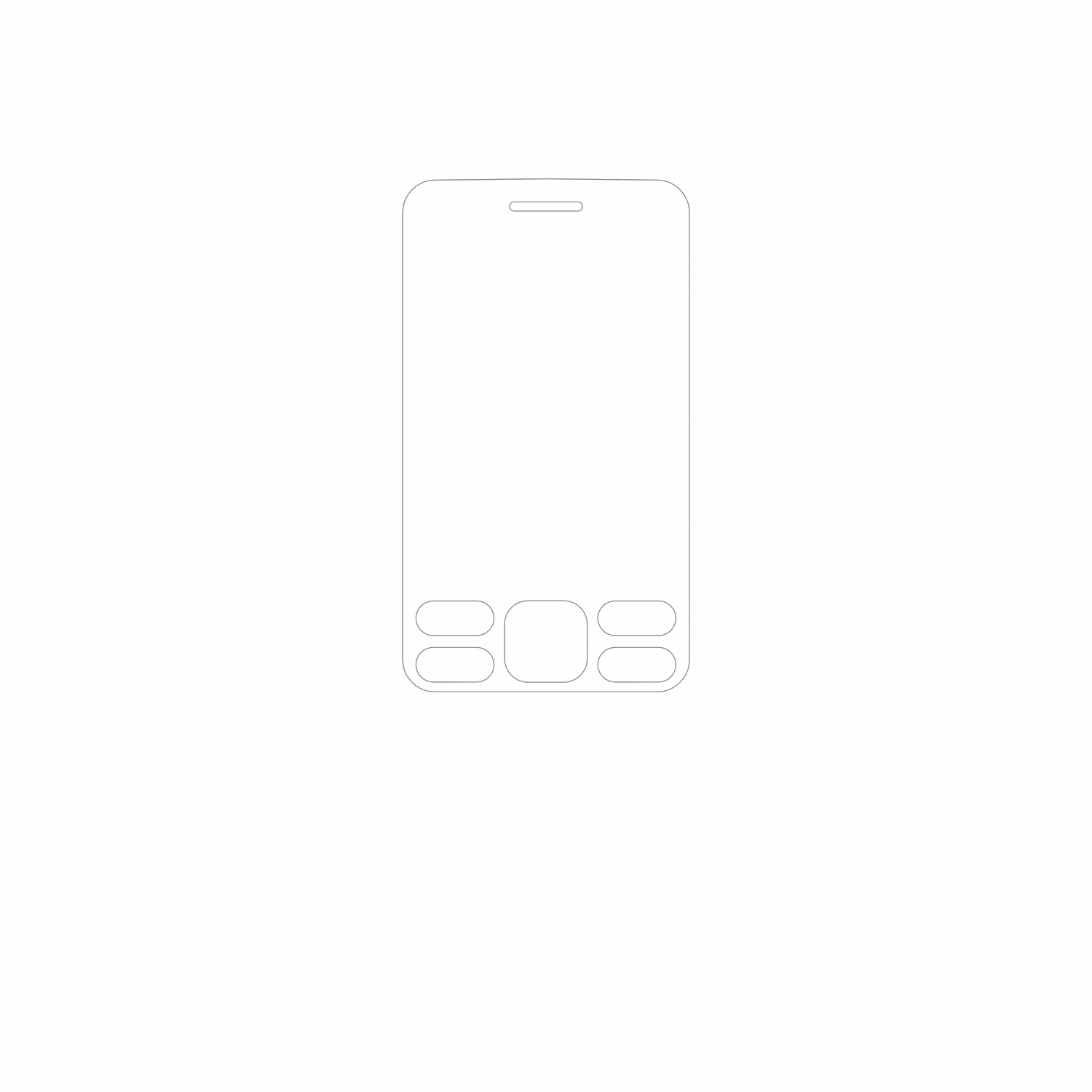 dipos Displayschutz für Logicom Kay 243, mattierte Oberfläche, geringe Dicke und perfekte Passform