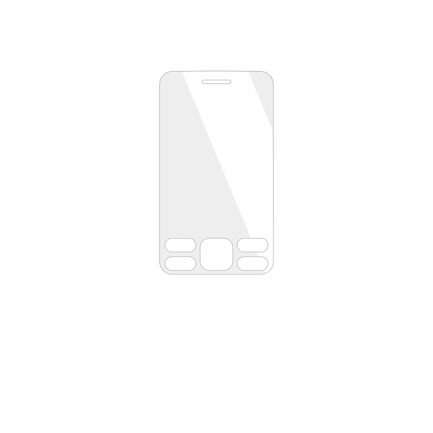 dipos Displayschutz für Logicom Kay 243, transparente Oberfläche, geringe Dicke und perfekte Passform