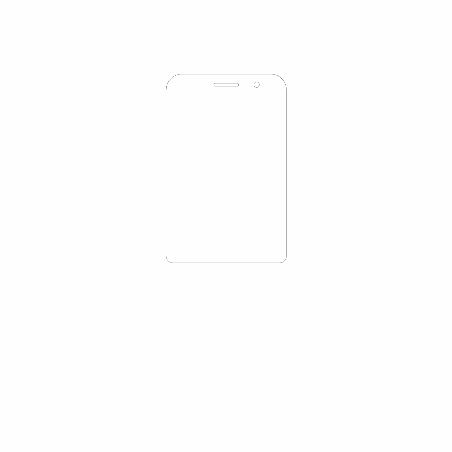 dipos Displayschutz für Logicom Kay 284, mattierte Oberfläche, geringe Dicke und perfekte Passform