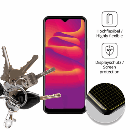 dipos Displayschutz für Logicom Luma, transparente Oberfläche, geringe Dicke und perfekte Passform