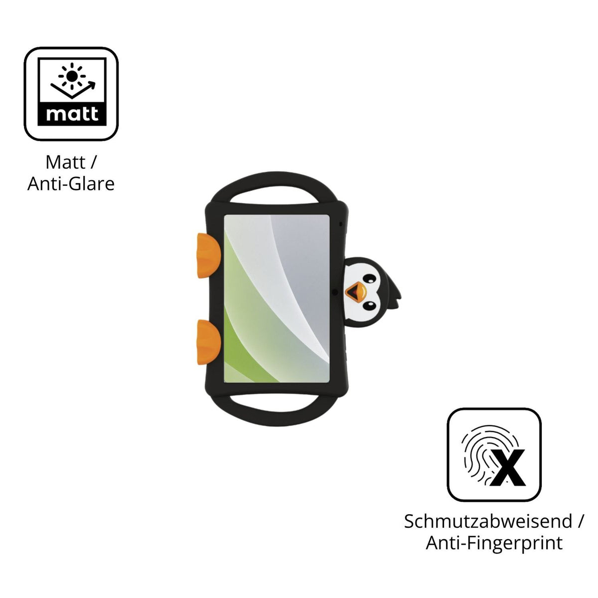 2x Schutzfolie matt für Logicom Logikids 11 Display-Schutzfolie