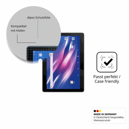 2x Schutzfolie klar für Logicom Tab Link 4G 104 Display-Schutzfolie