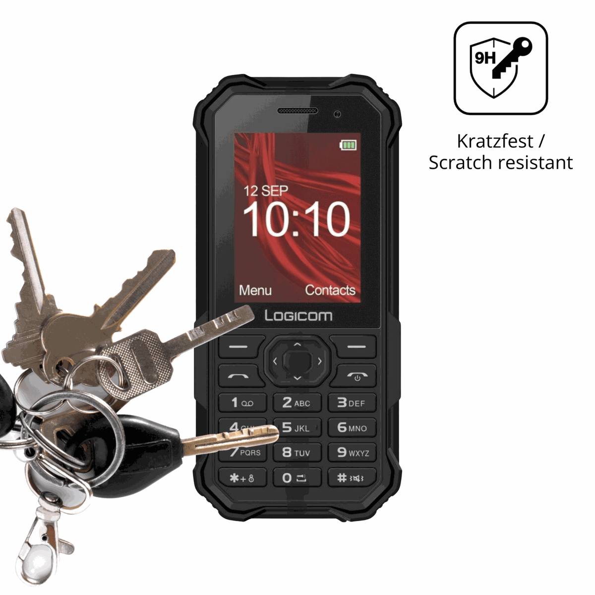2x 9H Schutzfolie matt für Logicom Xtrem-30 Panzerfolie