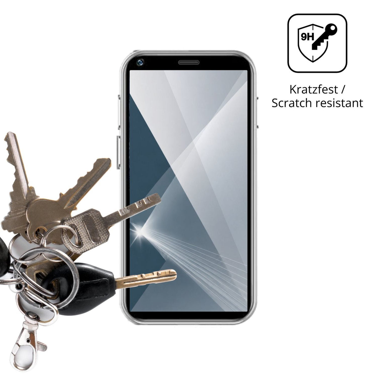 dipos Displayschutz für Longben 3G Mini, transparente Oberfläche, perfekte Passform auch für die Rundungen