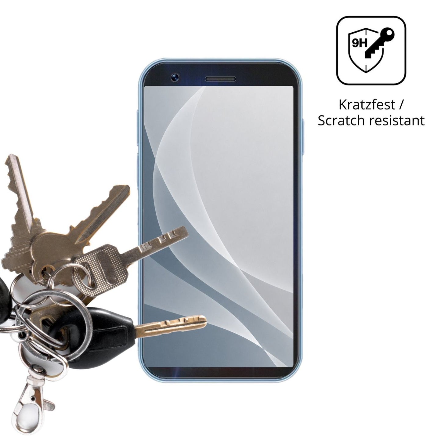 dipos Displayschutz für Longben 4G Mini, mattierte Oberfläche, robuste Festigkeit und perfekte Passform