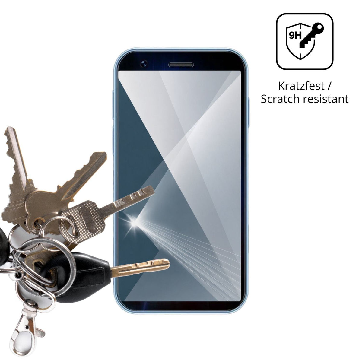 dipos Displayschutz für Longben 4G Mini, transparente Oberfläche, perfekte Passform auch für die Rundungen