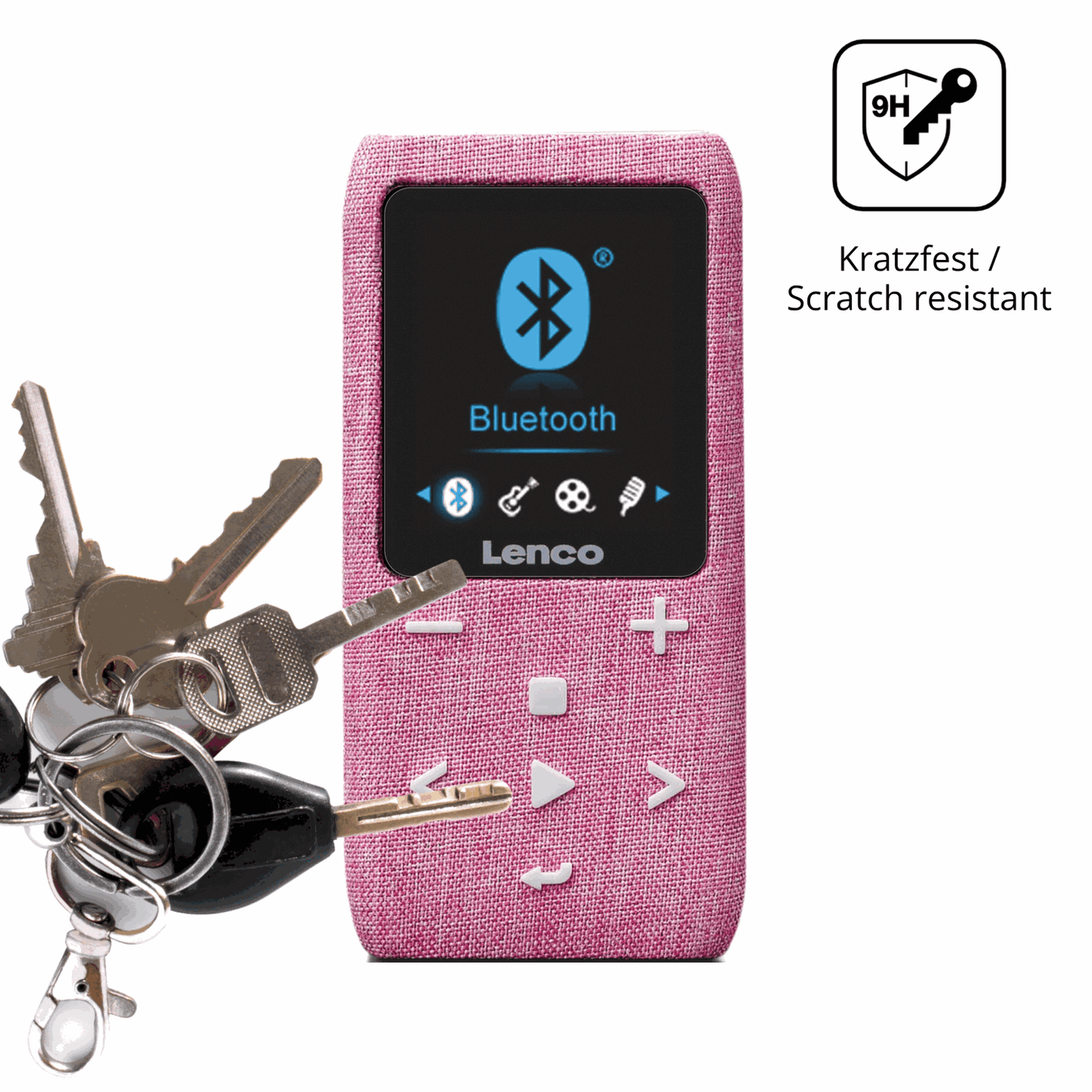 dipos Displayschutz für LUCKDANO MP3-Player, mattierte Oberfläche, robuste Festigkeit und perfekte Passform