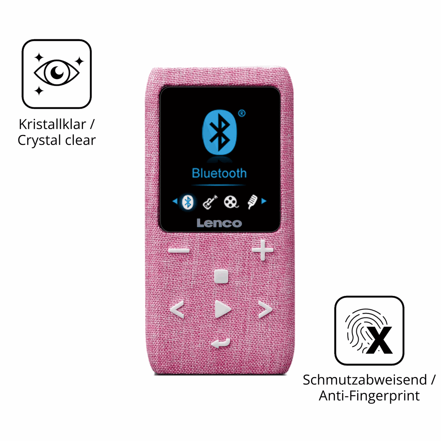 Flexible TPU-Folie passend zugeschnitten für LUCKDANO MP3-Player, vollständige Abdeckung