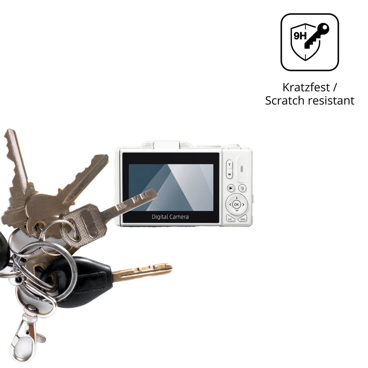 dipos Displayschutz für luluckck WD-08 PRO, transparente Oberfläche, perfekte Passform auch für die Rundungen