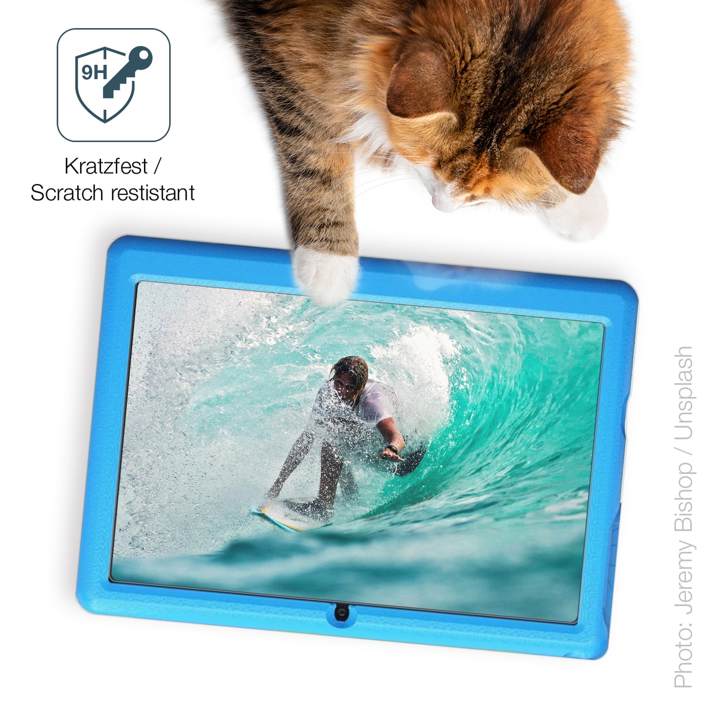 dipos Displayschutz für Lville Kinder Tablet, mattierte Oberfläche, robuste Festigkeit und perfekte Passform