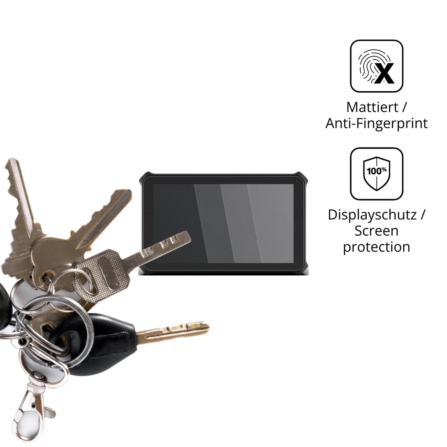 dipos Displayschutz für Magewell Director Mini, mattierte Oberfläche, Blickschutzfilter und perfekter Passform