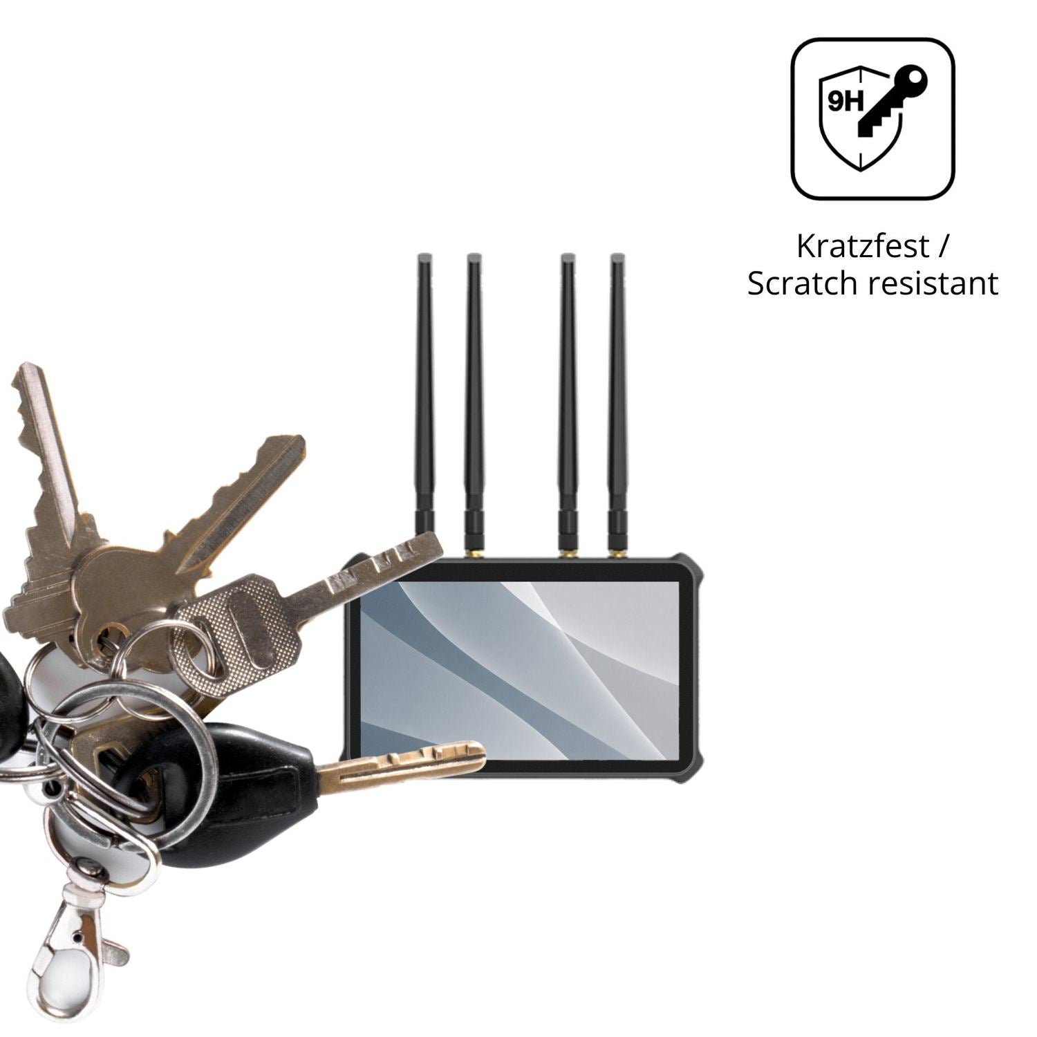 dipos Displayschutz für Magewell Director Plus, mattierte Oberfläche, robuste Festigkeit und perfekte Passform