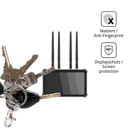 dipos Displayschutz für Magewell Director Plus, mattierte Oberfläche, Blickschutzfilter und perfekter Passform