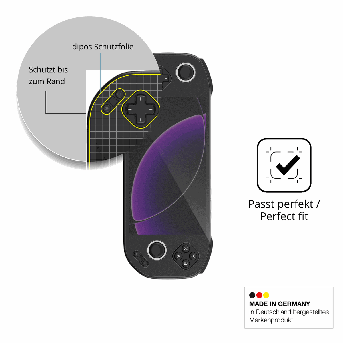 Blickschutzfolie für MANGMI Pocket Max matt Schutzfolie Privacy