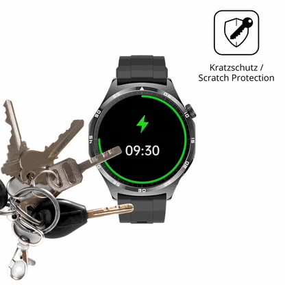 Schutz gegen Kratzer auf dem marsyu1.43 zoll smartwatch Glas durch Schlüssel oder Ähnliches