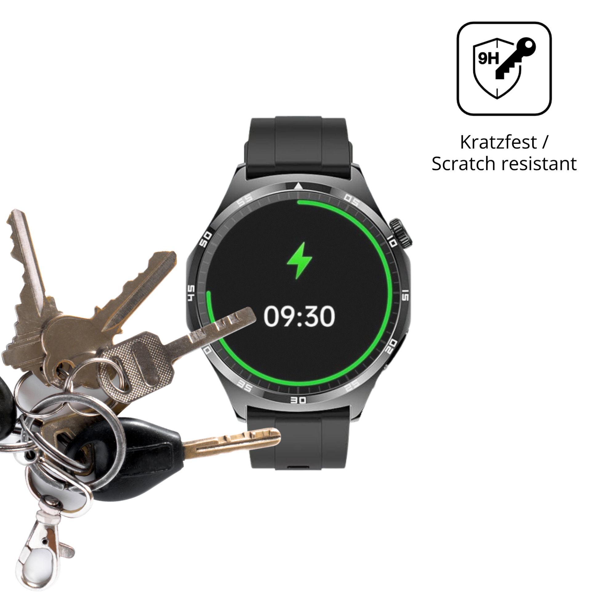 dipos Displayschutz für marsyu1.43 zoll smartwatch, mattierte Oberfläche, robuste Festigkeit und perfekte Passform