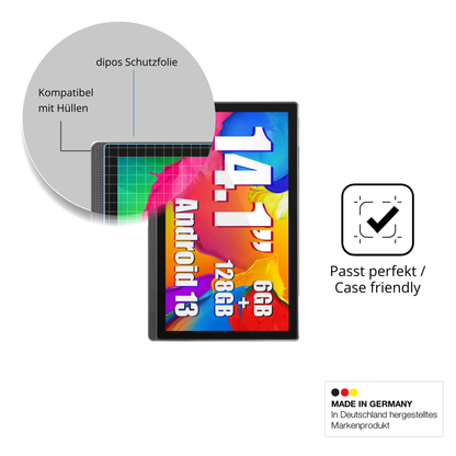 Schutzfolie mit optimaler Passform, zur Verwendung mit Hüllen geeignet
