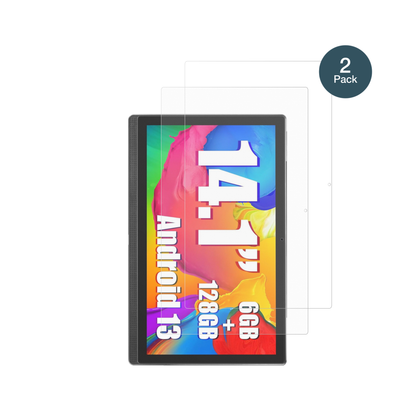 Masewo14 Zoll Tablet mit aufgebrachter dipos Panzerfolie, die lästige Fingerabdrücke minimiert