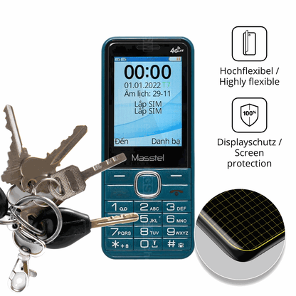 dipos Displayschutz für Masstel Izi 26, transparente Oberfläche, geringe Dicke und perfekte Passform
