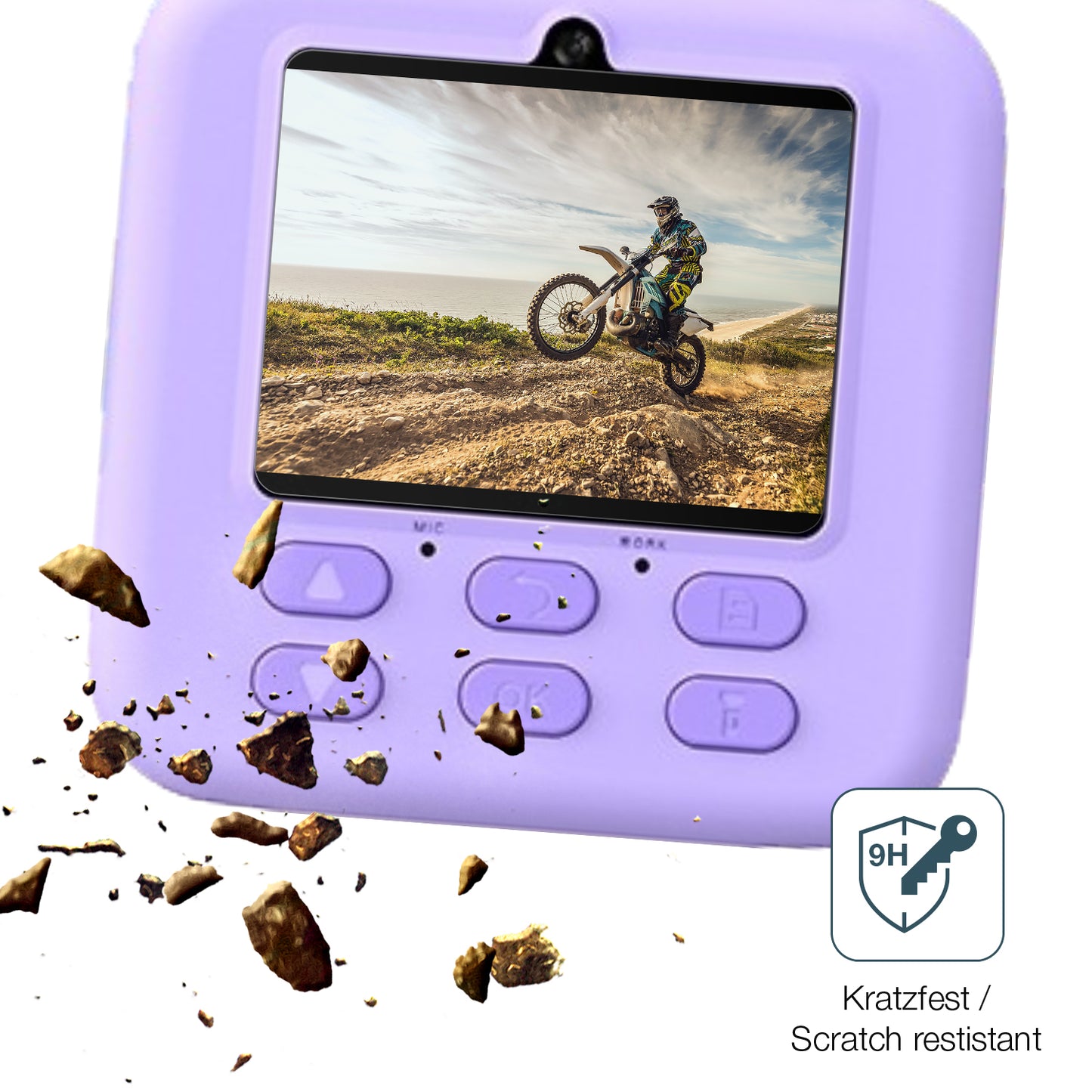 dipos Displayschutz für masterbee P79 Kinder Kamera, mattierte Oberfläche, robuste Festigkeit und perfekte Passform