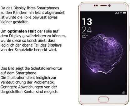 Schutzfolie mit optimaler Passform, zur Verwendung mit Hüllen geeignet