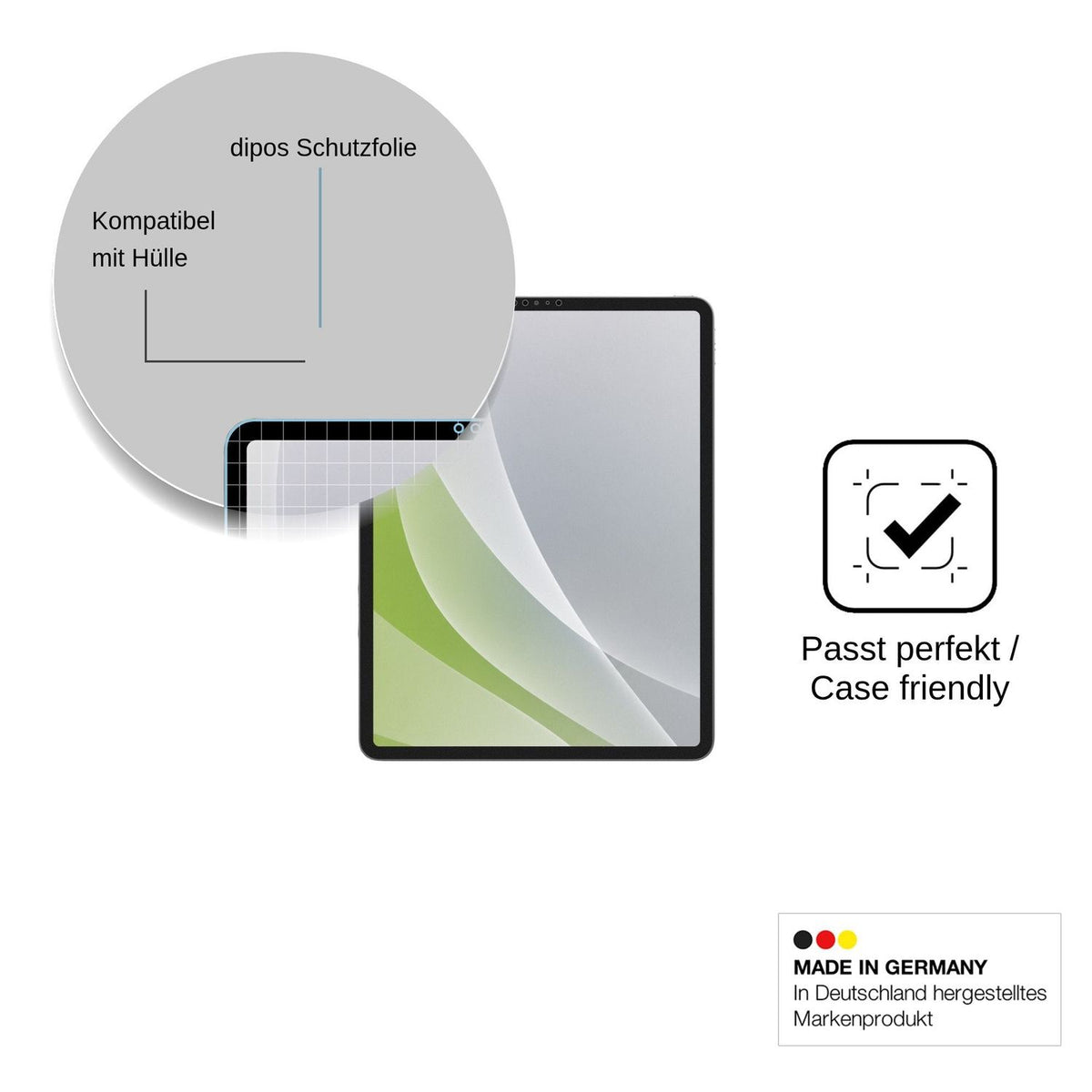 2x Schutzfolie matt für Apple iPad Pro 12.9 Zoll (2022) Display-Schutzfolie