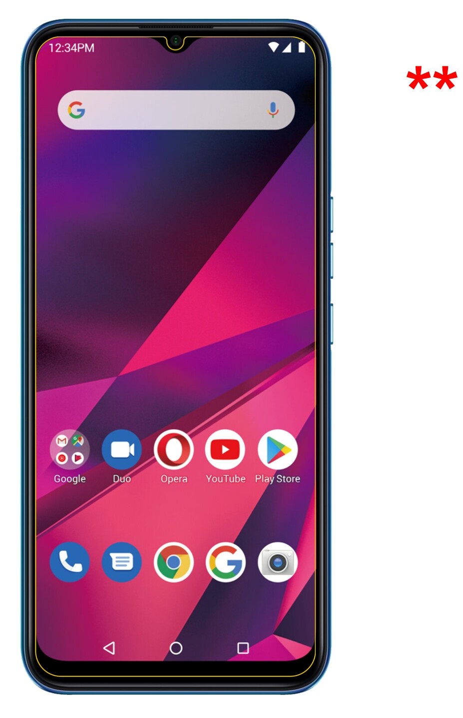 Dünne und klare Folie passend zugeschnitten für BLU G90