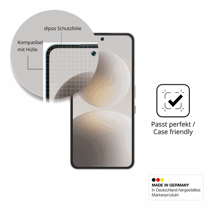 Schutzfolie mit optimaler Passform, zur Verwendung mit Hüllen geeignet