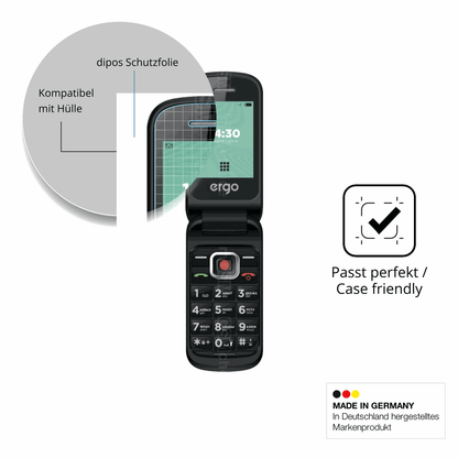 Schutzfolie mit optimaler Passform, zur Verwendung mit Hüllen geeignet