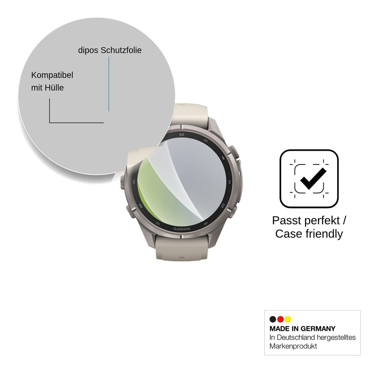 6x Schutzfolie matt für Garmin Fenix 9 Pro Display-Schutzfolie