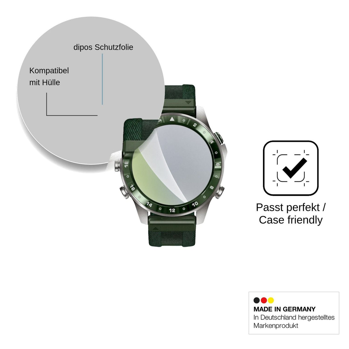 6x Schutzfolie matt für Garmin MARQ Golfer Gen 3 Display-Schutzfolie
