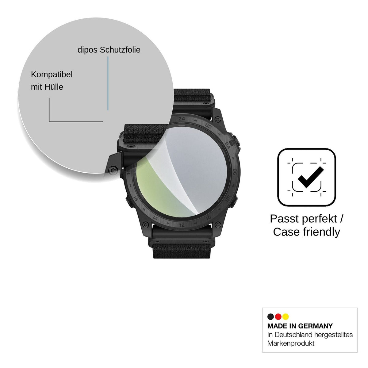6x Schutzfolie matt für Garmin tactix 7 Pro Ballistics Edition Display-Schutzfolie