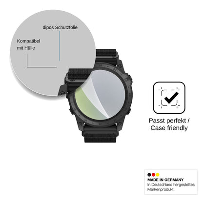6x Schutzfolie matt für Garmin tactix 7 Pro Ballistics Edition Display-Schutzfolie