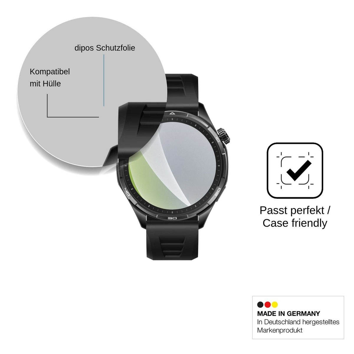 6x Schutzfolie matt für Honor Watch 6 Pro Display-Schutzfolie