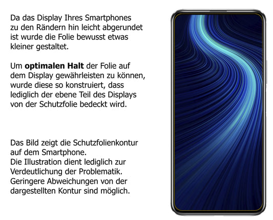 Privatsphäre-Schutz durch Sichtschutz-Folie passend zugeschnitten für Honor X10 5G