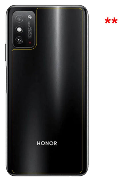 dipos Displayschutz für Honor X10 Max Rückseite, mattierte Oberfläche, robuste Festigkeit und perfekte Passform