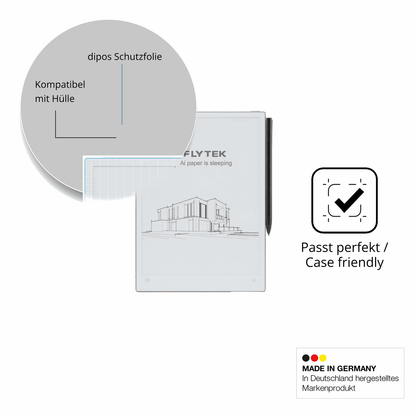 Schutzfolie mit optimaler Passform, zur Verwendung mit Hüllen geeignet