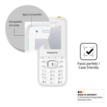 Schutzfolie mit optimaler Passform, zur Verwendung mit Hüllen geeignet