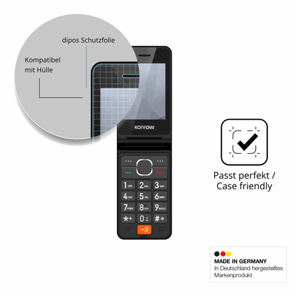 Schutzfolie mit optimaler Passform, zur Verwendung mit Hüllen geeignet