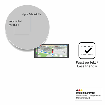 Schutzfolie mit optimaler Passform, zur Verwendung mit Hüllen geeignet