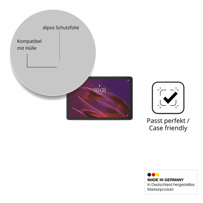 Schutzfolie mit optimaler Passform, zur Verwendung mit Hüllen geeignet