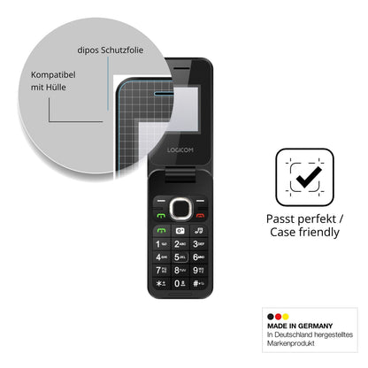 Schutzfolie mit optimaler Passform, zur Verwendung mit Hüllen geeignet