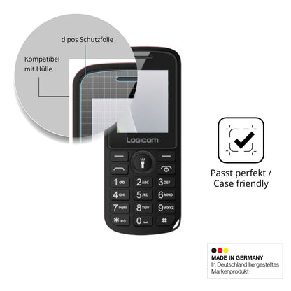 Schutzfolie mit optimaler Passform, zur Verwendung mit Hüllen geeignet