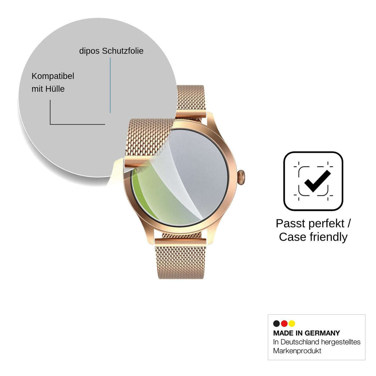 6x Schutzfolie matt für MaxCom FW44 Gold 2 Display-Schutzfolie