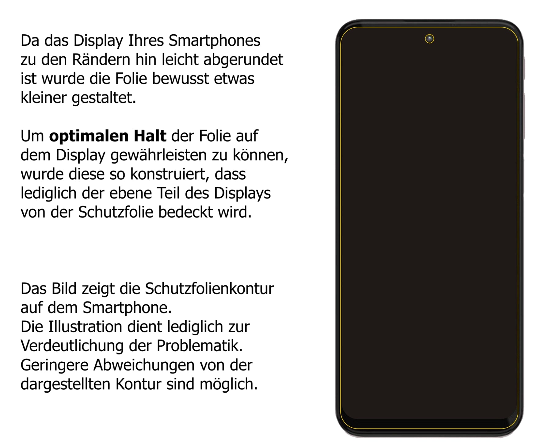 Dünne und klare Folie passend zugeschnitten für Motorola Moto G41