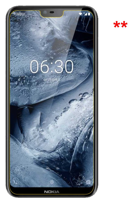 Dünne und klare Folie passend zugeschnitten für Nokia X6 2018 TA1099